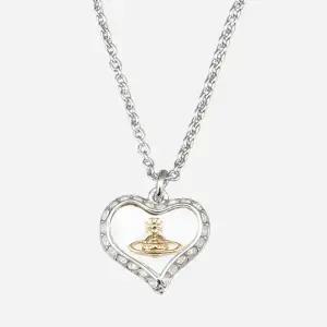 [비비안 웨스트우드]5F 63020103 P556 페트라 하트 펜던트 목걸이 실버