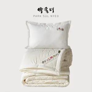 [박술녀] 겨울양모 순면 도톰 이불2장+베개커버2장 SK+SK 슈퍼킹 (작품명 연모4)