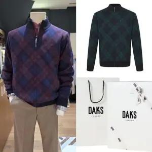 [갤러리아] 25FW 체크 방풍 풀집업 닥스 니트 DLW1ZU110PLO