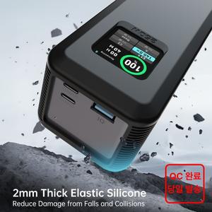 Anker 250W 프라임 파워 뱅크 용 실리콘 케이스 가방 1/4 인치 너트 홀 TF Sim 카드 보관 커버