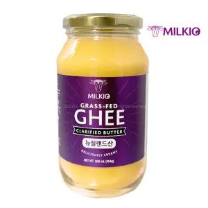 MILKIO 밀키오 버터 기버터 무염 천연 목초우 뉴질랜드산 500ml 454g 방탄커피용