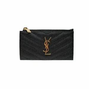 [명품] 블랙 카프 스킨 여성 카드지갑 홀더 R 607915 BOW01 1000