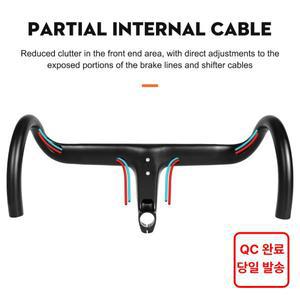 TOSEEK 카본 핸들바 로드 드롭바 T800 일체형 Di2 자전거 액세서리