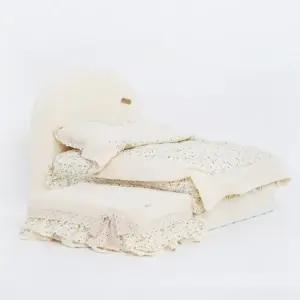 고품질 강아지 꽃무늬 침대 베개 계단 1SET 고양이 프릴 베드 (WF96E74)