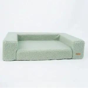 고품질 강아지 양목장 뽀글이 베드 1P 고양이 겨울 쿠션 침대 (WF96E73)