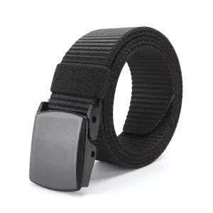 포켓 패브릭 벨트 남자 캐주얼 버클 등산 청바지