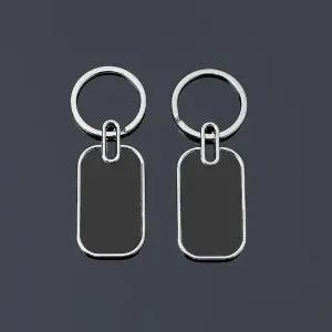 고품질 키홀더 메탈 링 자동차 키링 로고 블랙 열쇠고리 (WFBA0CE)