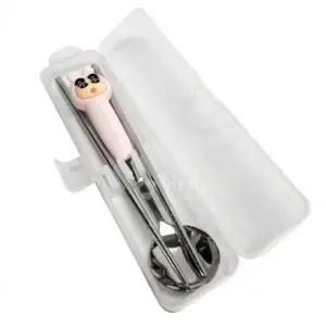 어린이 케이스 젓가락 이유식 유아 스푼 입체 세트 이유식그릇