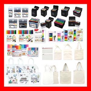 패브릭마카 8색 10색 12색 패브릭 트윈 터치 마카 천가방 무지 천 가방 섬유 파우치 에코백 만들기 꾸미기