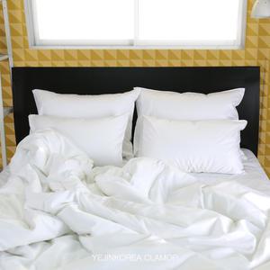 호텔침구 클라모프 80수 호텔 화이트 무지 이불커버