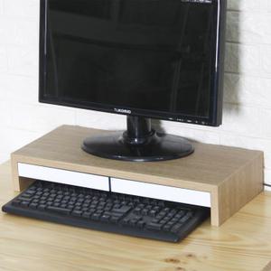 국산 서랍식 모니터받침대/노트북 PC받침 모니터선반