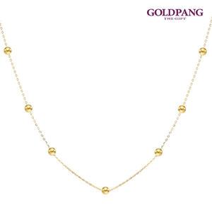 [골드팡]14k/18k 라인 골든볼 목걸이 [4mm] :주문제작