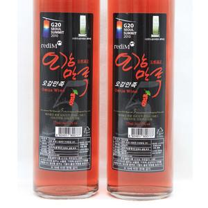 오미자 와인 오감만족 전통주 375ml x 2병