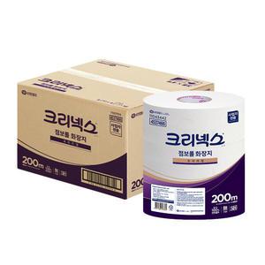 크리넥스 천연펄프 점보롤 화장지 휴지 200M(2겹) 3롤 4팩 45374