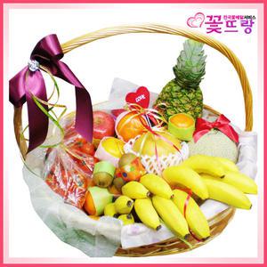 [과일바구니46호]맛좋고싱싱한 과일바구니/병문안/출산/생일/연주회/각종기념일/전국당일배송