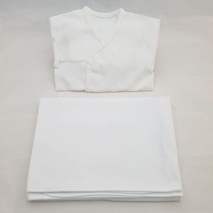 신생아 무지 면스판 배냇저고리+속싸개 세트 면100%