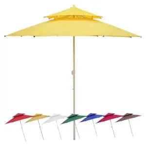 [조아캠프] 2층고정식파라솔 킹특대형 정원 낚시 캠핑