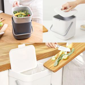 가정용 음식물 쓰레기통 2.6L 4L 5L / 손잡이형 씽크대 걸이형 미니 음쓰통