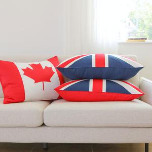 40수 트윌면 국기 누빔 베개커버 50x70