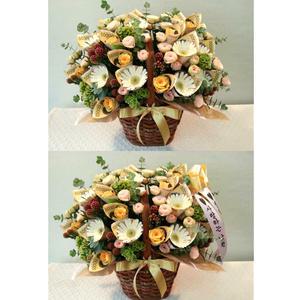 돈꽃바구니 돈꽃다발 출산 생일 생신 장미 리시안셔스 수국 카네이션 꽃배달
