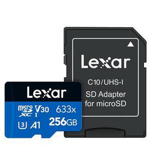 [렉사]공식판매원 microSD카드 633배속 UHS-Ⅰ급 256GB