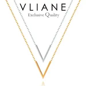 14K 글로시 브이 목걸이