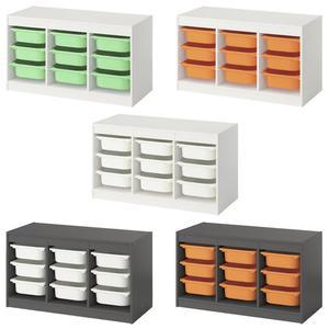 TROFAST 트로파스트 수납장+바구니9개 93x44x53cm/서랍장/정리함/보관함