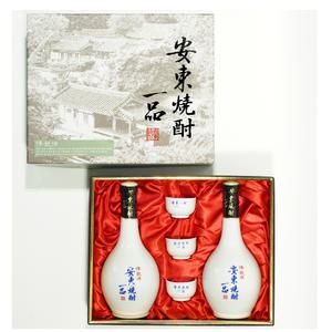 안동소주 일품 선물세트 특1호(21도) 400mlX2병_잔3