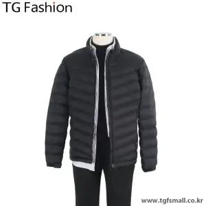 TG패션 블랙 경량 구스 다운 반목 패딩 T204JPJD523