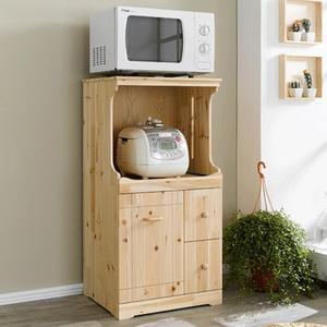 두리코 삼나무원목 쌀통렌지대 원목 전자렌지대