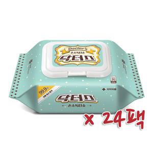 닥터스 손소독티슈 캡형 30매 x24팩 손세정 한울생약 휴대폰소독