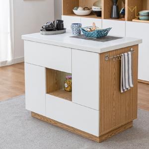 [모로] 케인 1000 인조대리석 홈바 아일랜드 식탁 수납장 LED 다용도걸이 사은품 바테이블 조리대