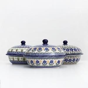 폴란드그릇 아티스티나 파티용 찜요리 프릴뚜껑볼모음