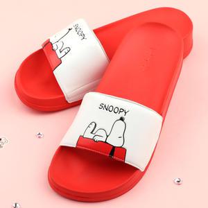 스누피 캐릭터 슬리퍼(레드) 쿠션실내화 실외화 5size