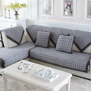 [러빙랩]아이비 극세사 쇼파패드 2인용 소파 패드 90x160cm