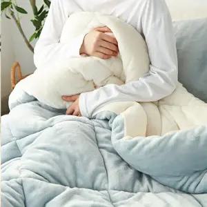 [아망떼]소울메이트 플란넬 극세사 리버시블 차렵패드세트SS