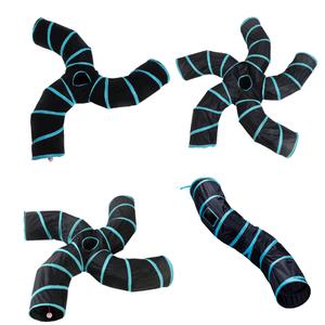 카무라라 고양이 S형 블랙 캣터널 숨숨집 강아지 토끼 터널 하우스 집 놀이터