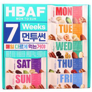 HBAF 먼투썬7주 980g (20gx49개) 견과 코스트코