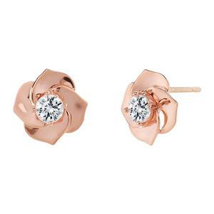 [모아르]14K 귀걸이 핀 침 금귀걸이 루이 플라워 귀걸이