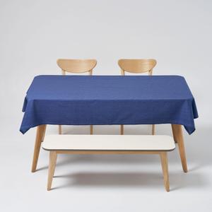 룰루홈 린넨 방수 식탁보 네이비, 130-170, 1개