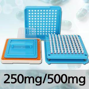 [기타]PVC 캡슐충진기 100캡슐 (250mg 500mg) 100캅셀 캅셀충전기 캡슐충전기 공캡슐제조 알약포장 분말약