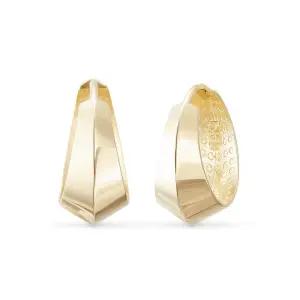 14k 사선 엣지 링귀걸이_A타입(소)