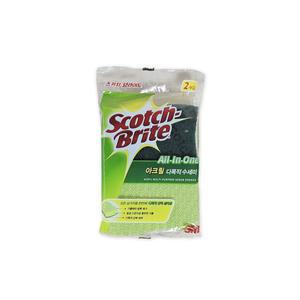3M 올인원 다목적 아크릴 수세미 2입