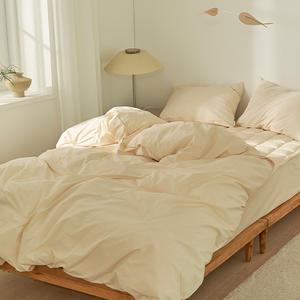 데코뷰 사각사각 알러지케어 호텔 이불커버 옐로우 Q, 1개