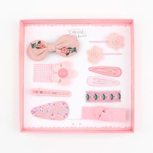 채니봉봉 핑크꽃가득 헤어핀세트