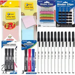 사무용품 볼펜 더블클립 40개 네임펜 10개외 초핫딜 파격가