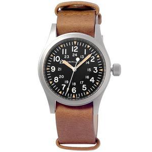 [해밀턴]타임플래닛 해밀턴 H69439531 카키 필드 가죽밴드 시계