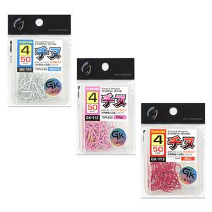 감성돔 지누 바늘 낚시 묶음 백색 바늘 덕용 벌크 화이트 핑크 레드 원투 채비 3호 5호