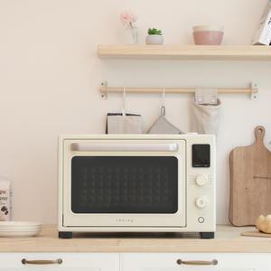 쿠잉 에어프라이어오븐 CON-S32 크림 35L 전기 스팀 그릴 홈베이킹 제빵용 가정용 대용량