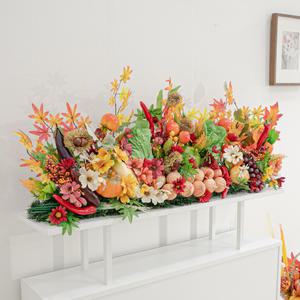 단풍 조화 꽃 대형 센터피스 추수감사 110cm 인테리어 가을 장식 테이블 소품 꾸미기 모형